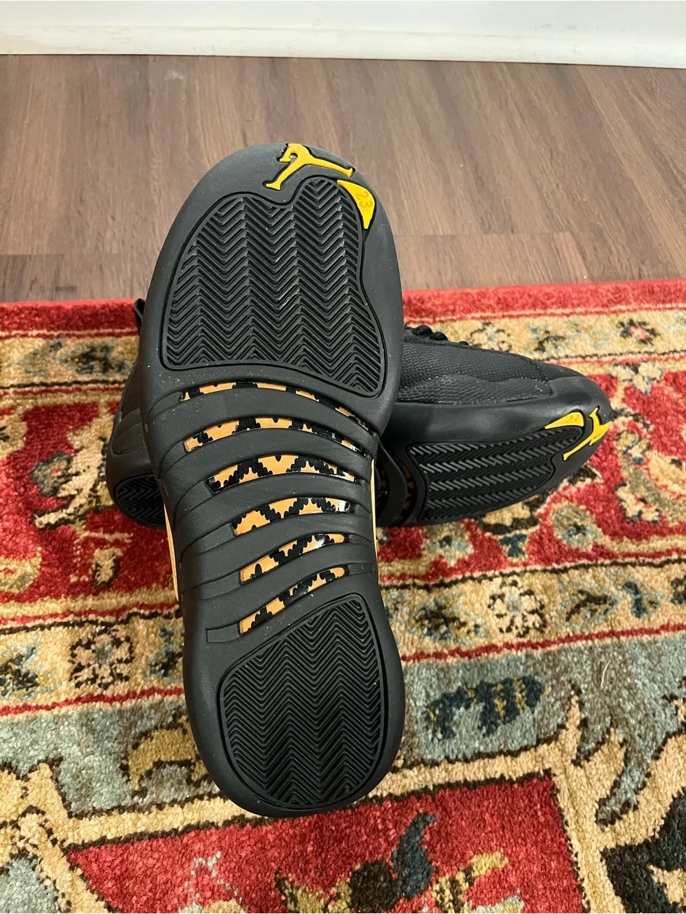 Jordan 12 Retro High in Black and Gold 8.5